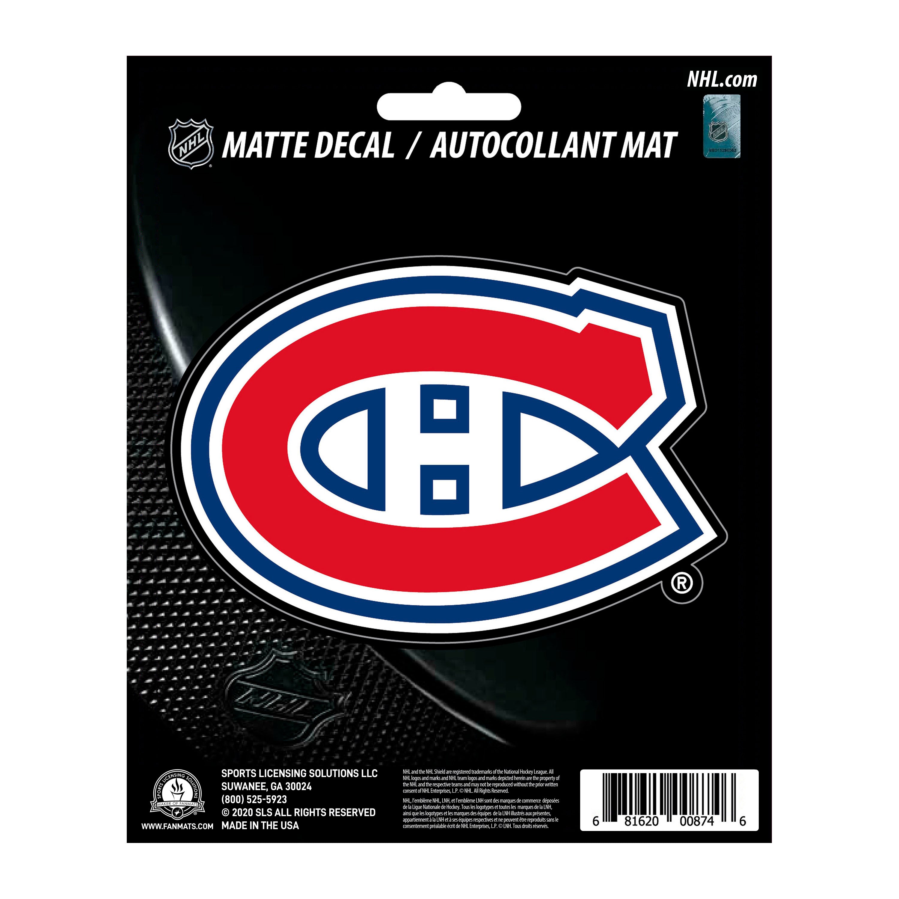 Montreal Canadiens Matte Decal Sticker