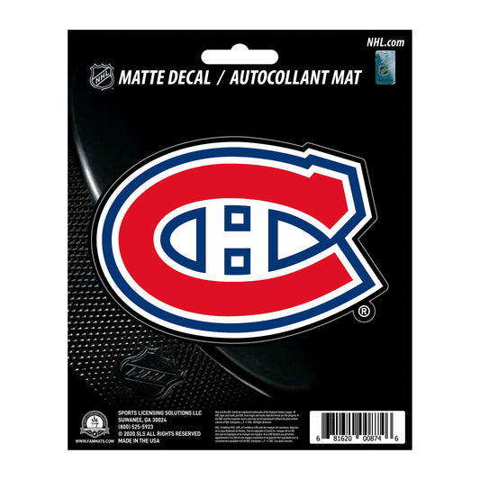 Montreal Canadiens Matte Decal Sticker