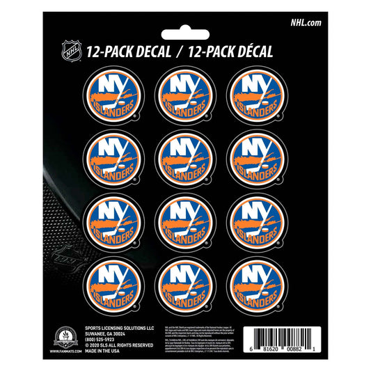 New York Islanders 12 Count Mini Decal Sticker Pack - New York Islanders