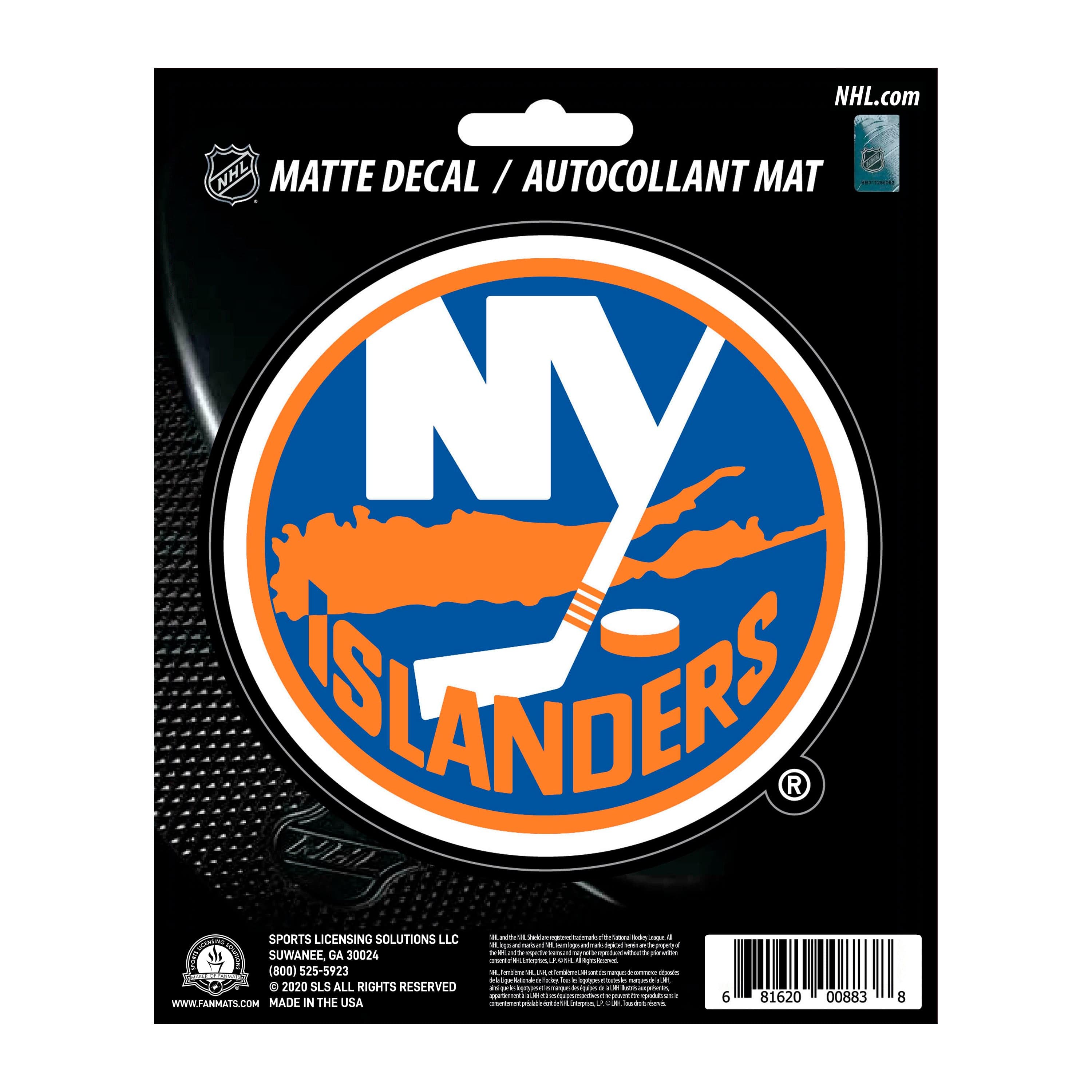 New York Islanders Matte Decal Sticker - New York Islanders