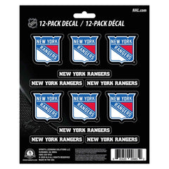 New York Rangers 12 Count Mini Decal Sticker Pack - New York Rangers