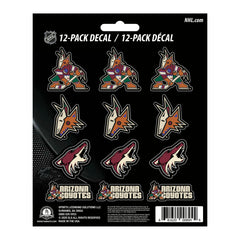 Arizona Coyotes 12 Count Mini Decal Sticker Pack