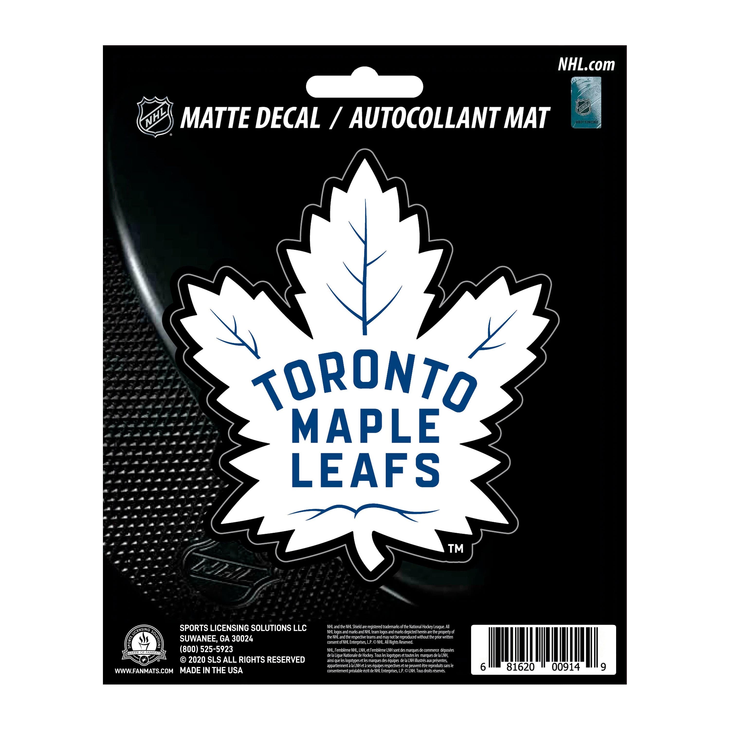 Toronto Maple Leafs Matte Decal Sticker