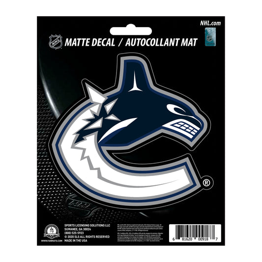 Vancouver Canucks Matte Decal Sticker