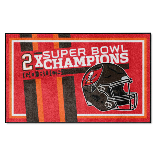 Tampa Bay Buccaneers Dynasty 4ft. x 6ft. Plush Area Rug