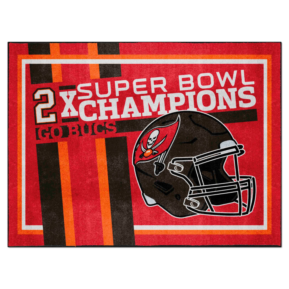 Tampa Bay Buccaneers Dynasty 8ft. x 10ft. Plush Area Rug