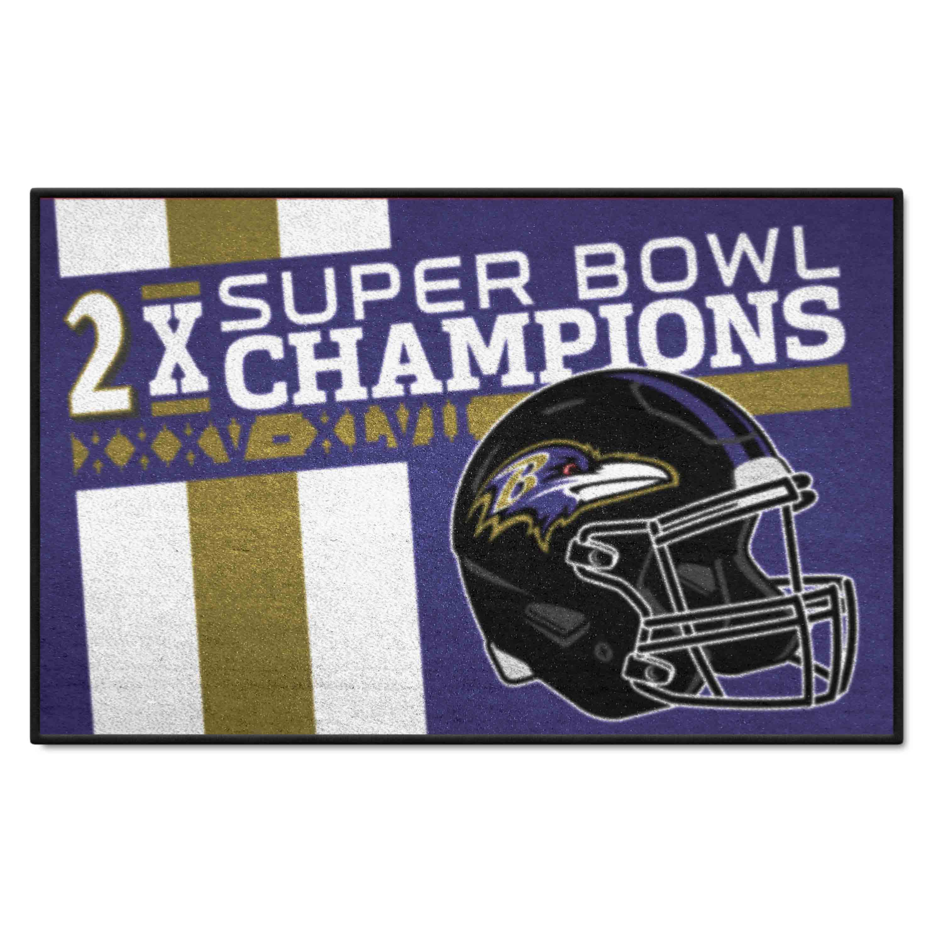 Baltimore Ravens Dynasty Starter Mat Accent Rug - 19in. x 30in. - Baltimore Ravens