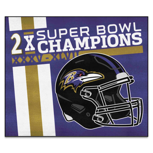 Baltimore Ravens Dynasty Tailgater Rug - 5ft. x 6ft. - Baltimore Ravens