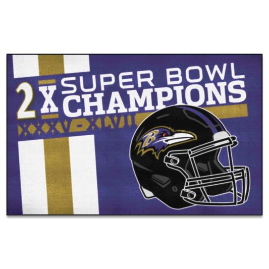 Baltimore Ravens Ulti-Mat Rug - 5ft. x 8ft. - Baltimore Ravens