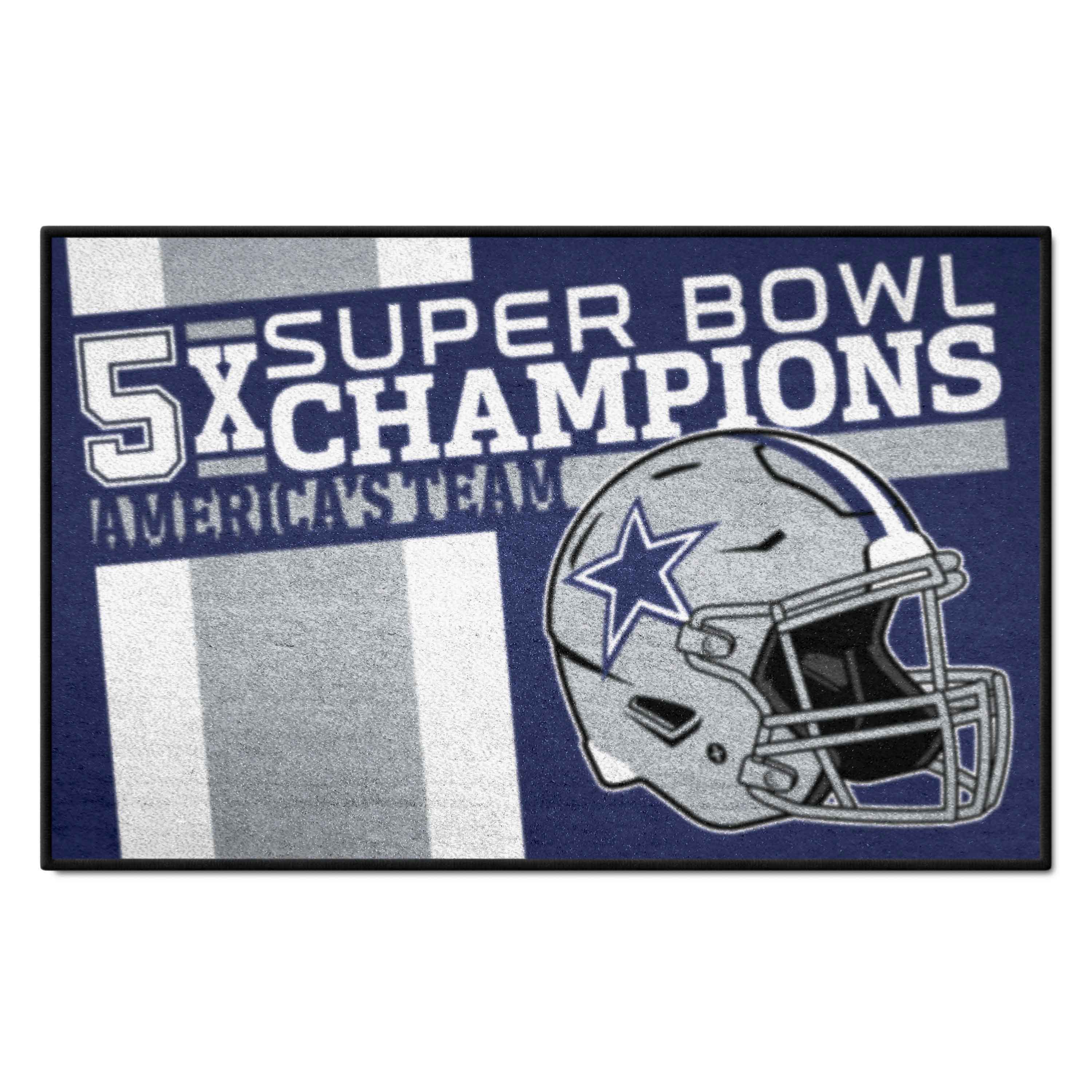 Dallas Cowboys Dynasty Starter Mat Accent Rug - 19in. x 30in. - Dallas Cowboys