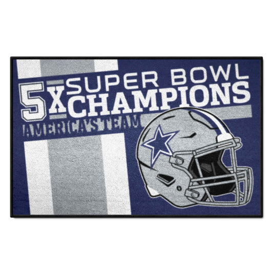 Dallas Cowboys Dynasty Starter Mat Accent Rug - 19in. x 30in.