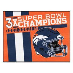 Denver Broncos Dynasty Starter Mat Accent Rug - 19in. x 30in.