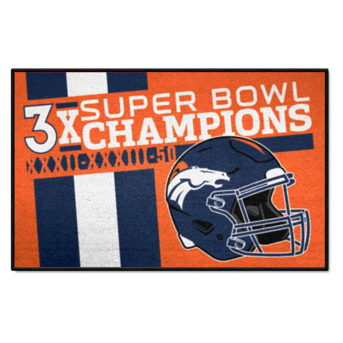 Denver Broncos All-Star Rug - 34 in. x 42.5 in. Plush Area Rug