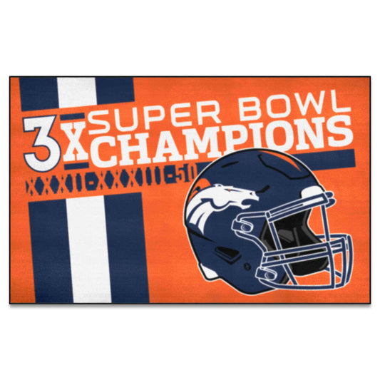 Denver Broncos Ulti-Mat Rug - 5ft. x 8ft.