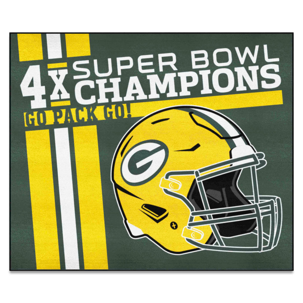 Green Bay Packers Dynasty Tailgater Rug - 5ft. x 6ft. - Green Bay Packers