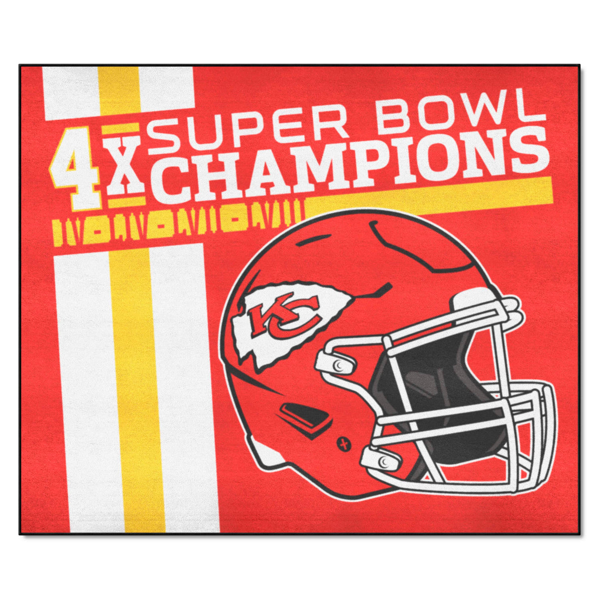 Kansas City Chiefs Dynasty Tailgater Rug - 5ft. x 6ft.