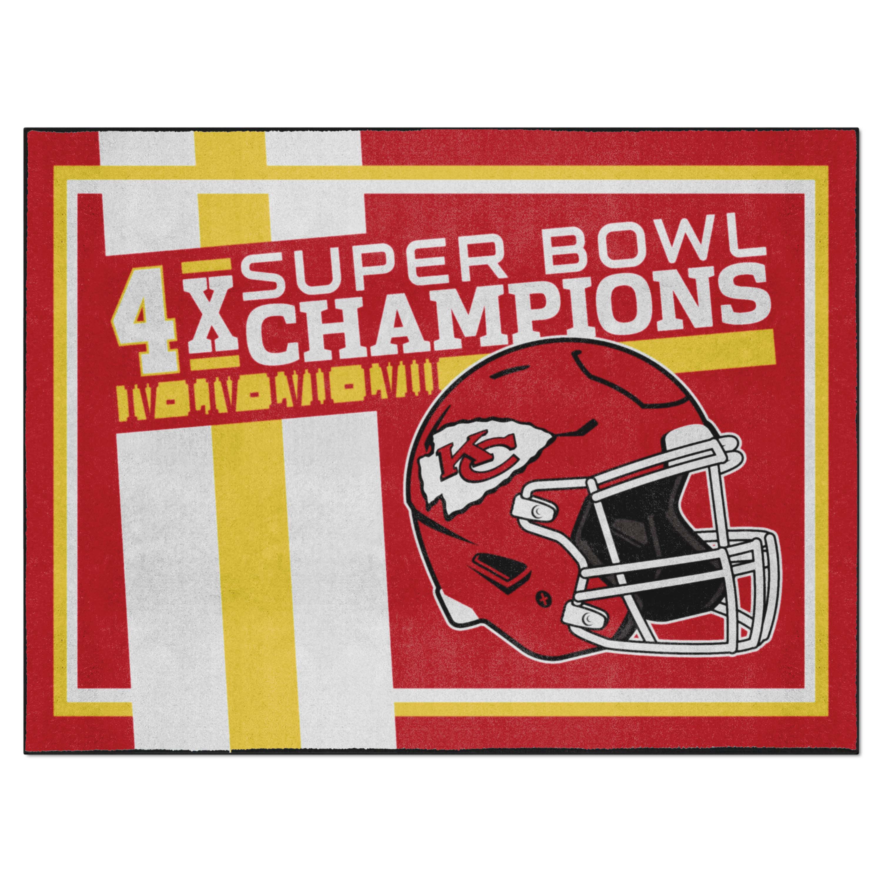 Kansas City Chiefs Dynasty 8ft. x 10ft. Plush Area Rug