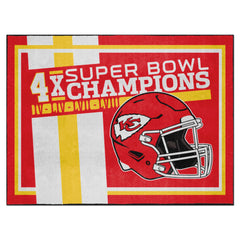 Kansas City Chiefs Dynasty 8ft. x 10ft. Plush Area Rug