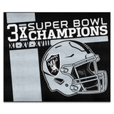 Las Vegas Raiders Dynasty Tailgater Rug - 5ft. x 6ft.