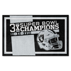 Las Vegas Raiders Dynasty 4ft. x 6ft. Plush Area Rug