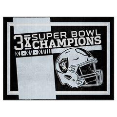 Las Vegas Raiders Dynasty 8ft. x 10ft. Plush Area Rug