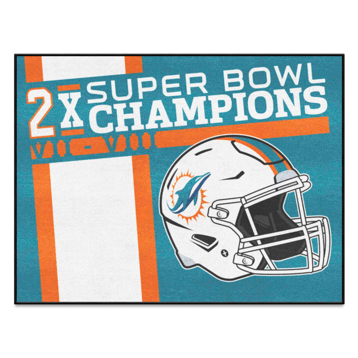 Miami Dolphins All-Star Rug - 34 in. x 42.5 in. Plush Area Rug