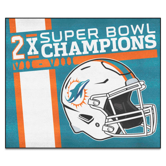 Miami Dolphins Dynasty Tailgater Rug - 5ft. x 6ft.