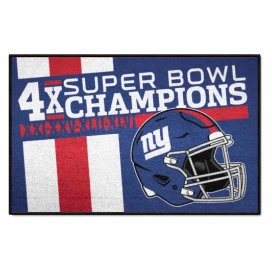 New York Giants Dynasty Starter Mat Accent Rug - 19in. x 30in.