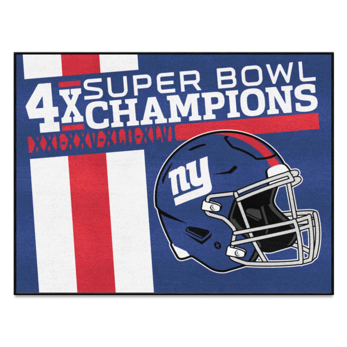 New York Giants All-Star Rug - 34 in. x 42.5 in. Plush Area Rug