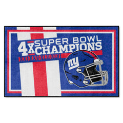 New York Giants Dynasty 4ft. x 6ft. Plush Area Rug