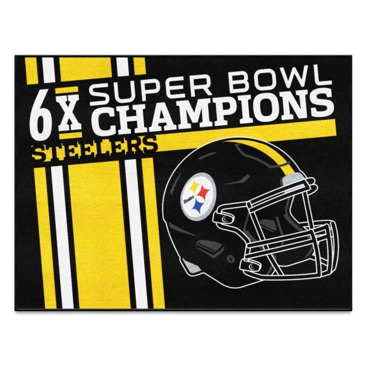 Pittsburgh Steelers All-Star Rug - 34 in. x 42.5 in. Plush Area Rug