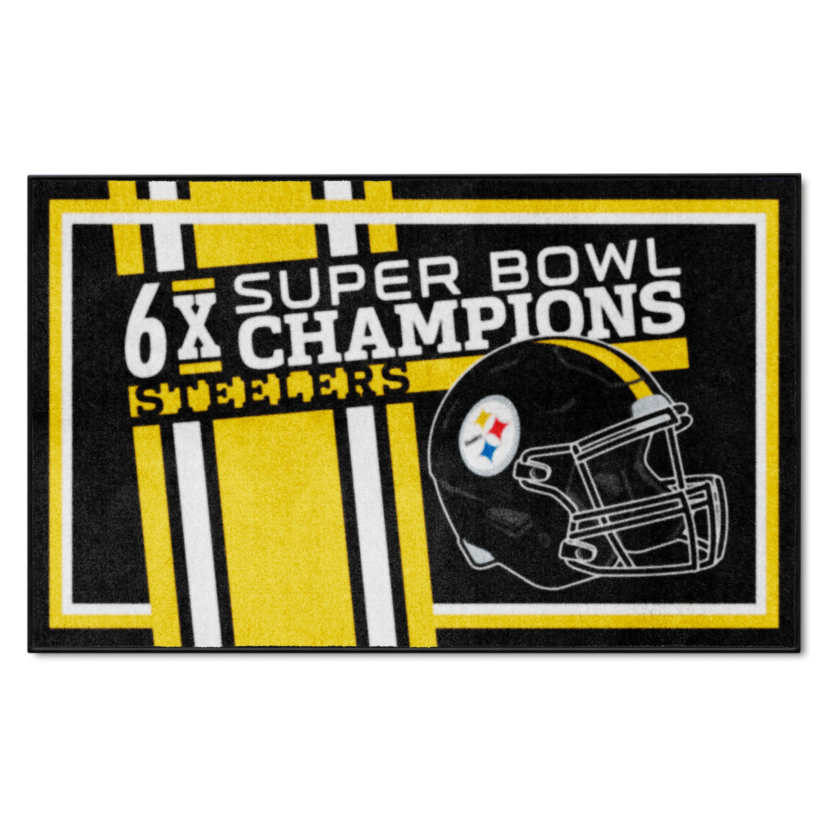 Pittsburgh Steelers Dynasty 4ft. x 6ft. Plush Area Rug