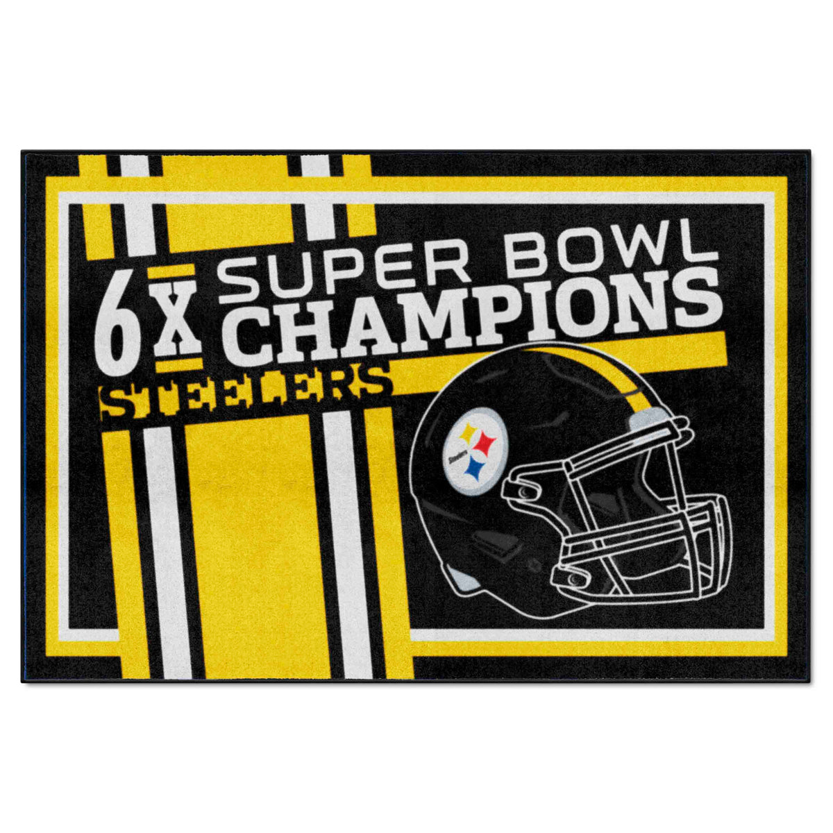 Pittsburgh Steelers Dynasty 5ft. x 8ft. Plush Area Rug