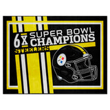 Pittsburgh Steelers Dynasty 8ft. x 10ft. Plush Area Rug