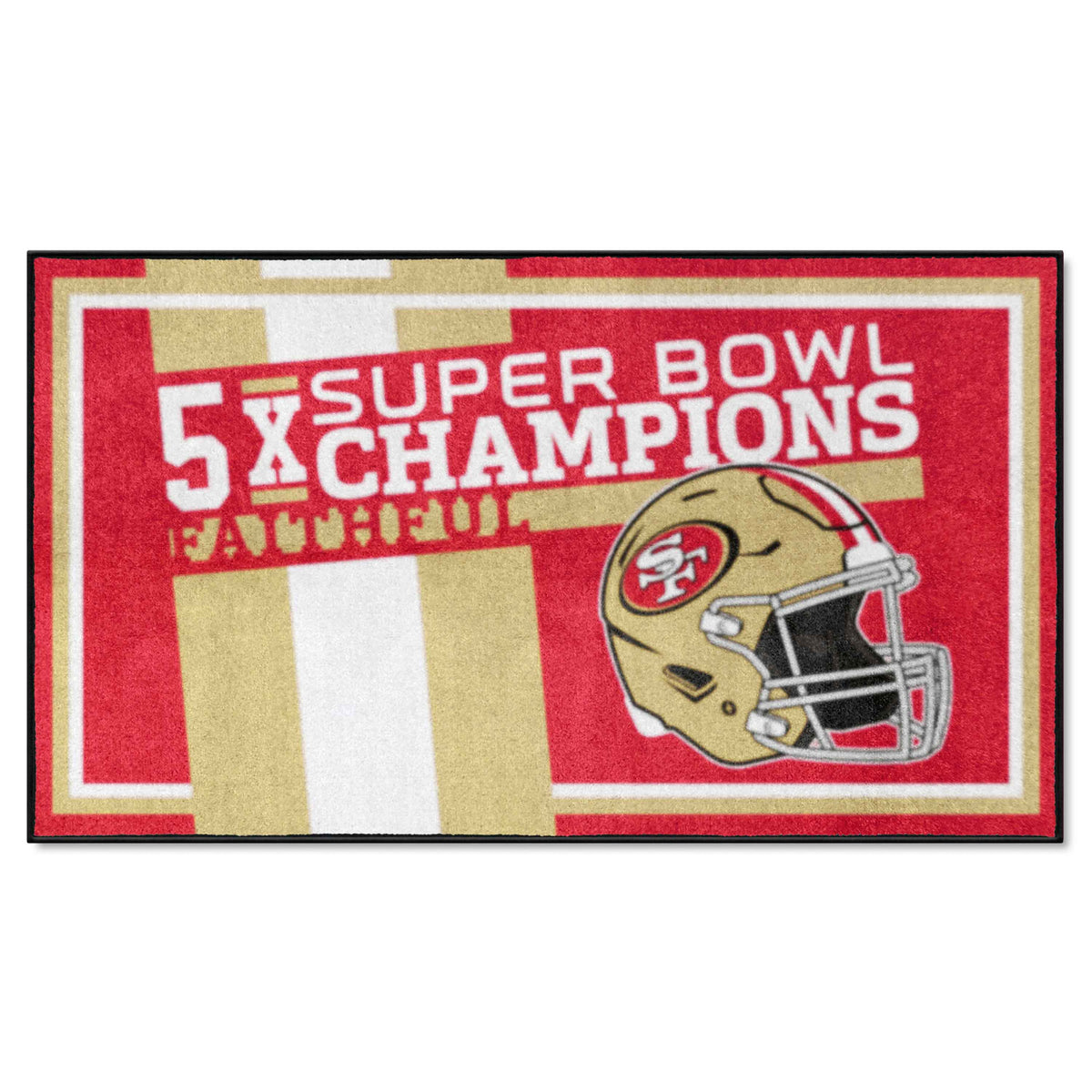 San Francisco 49ers Dynasty 3ft. x 5ft. Plush Area Rug