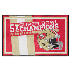 San Francisco 49ers Dynasty 4ft. x 6ft. Plush Area Rug