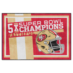 San Francisco 49ers Dynasty 5ft. x 8ft. Plush Area Rug