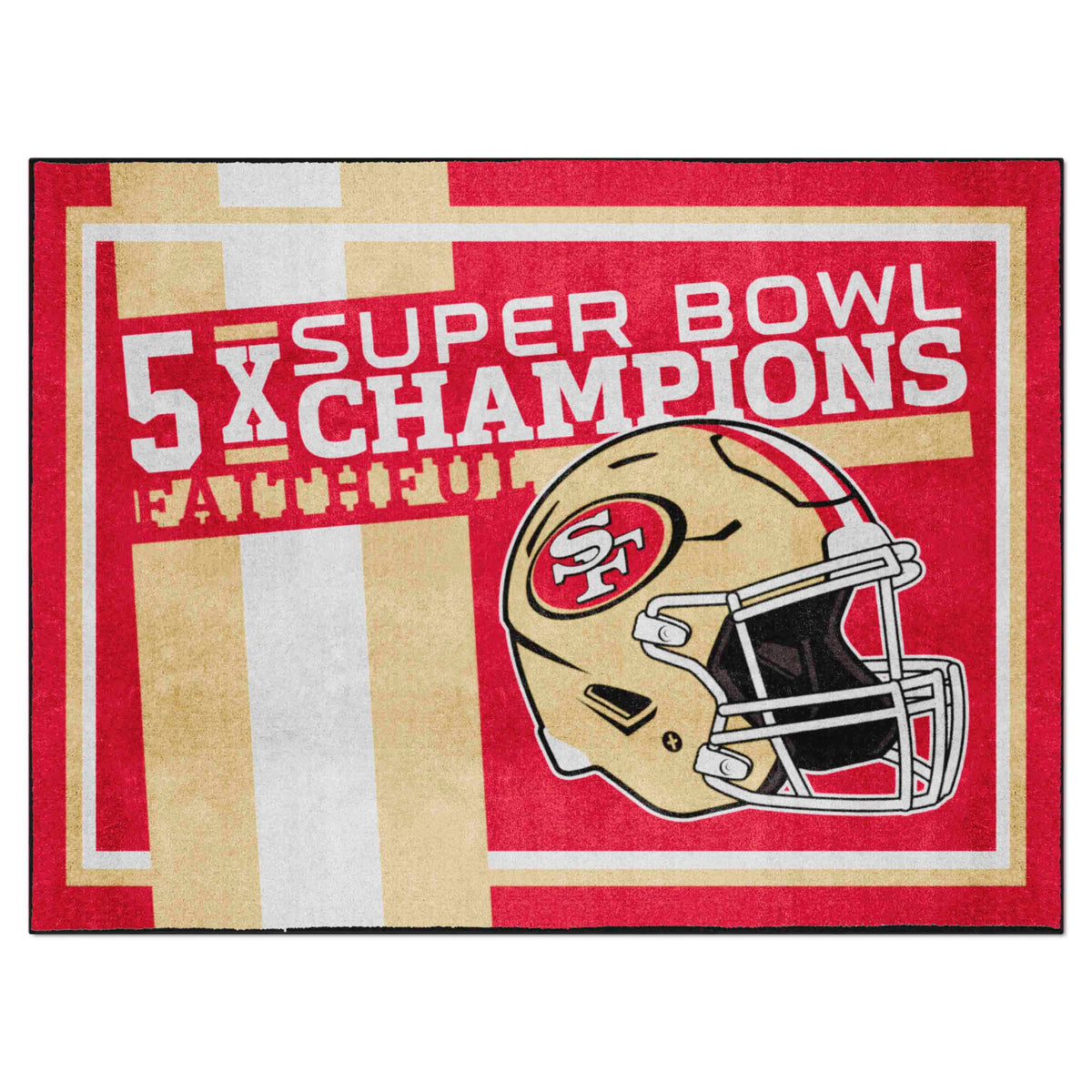 San Francisco 49ers Dynasty 8ft. x 10ft. Plush Area Rug