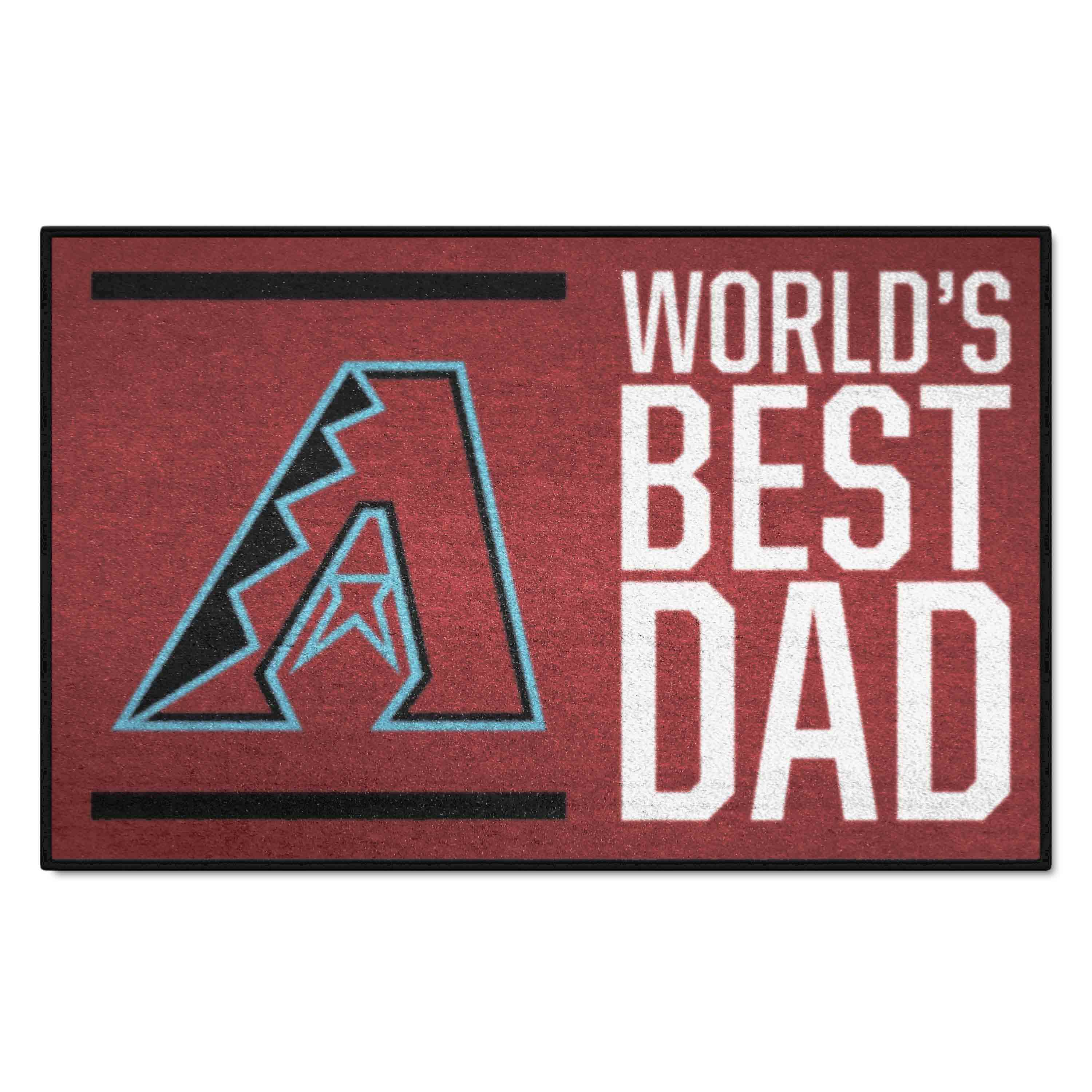 Arizona Diamondbacks Starter Mat Accent Rug - 19in. x 30in. World's Best Dad Starter Mat