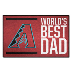 Arizona Diamondbacks Starter Mat Accent Rug - 19in. x 30in. World's Best Dad Starter Mat