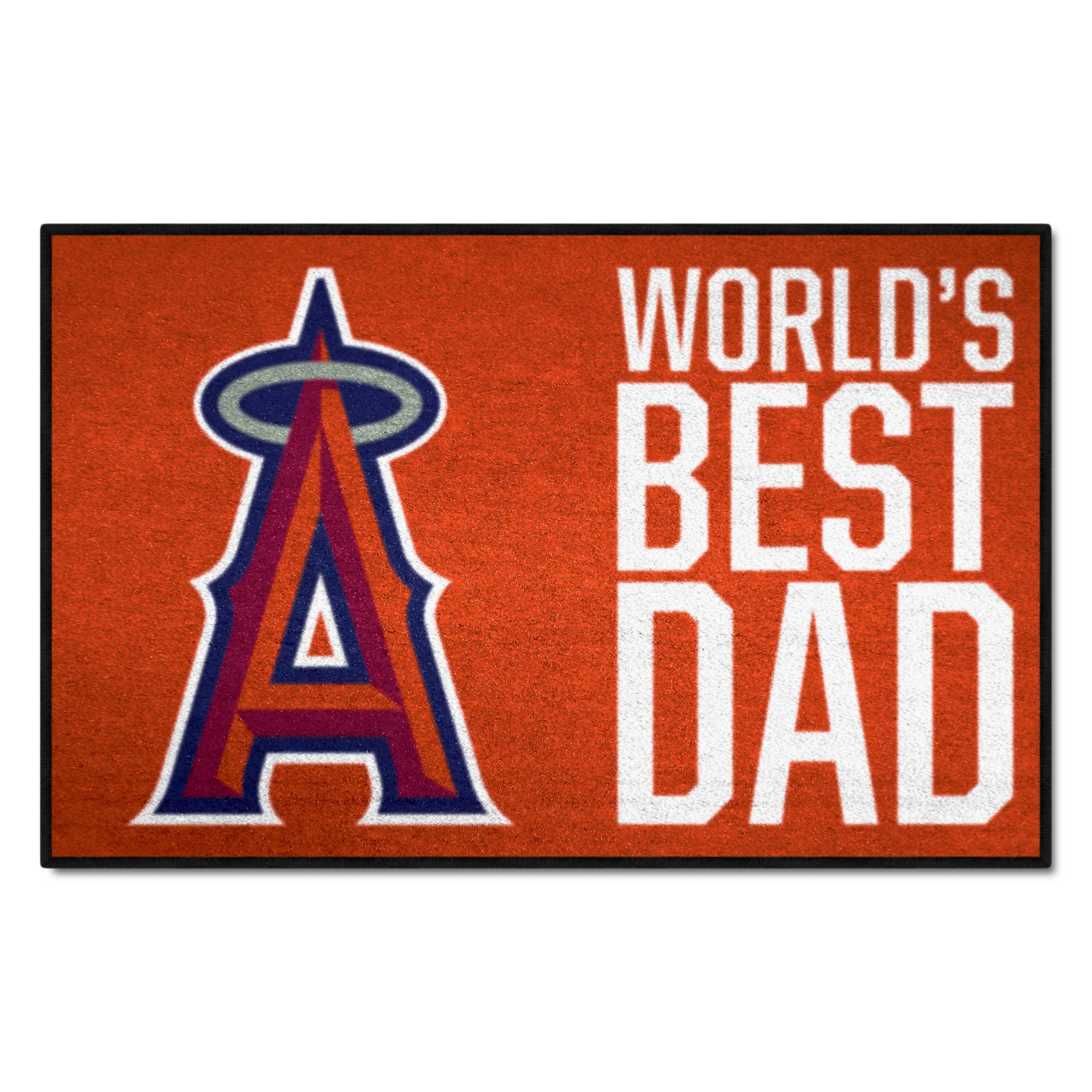 Los Angeles Angels Starter Mat Accent Rug - 19in. x 30in. World's Best Dad Starter Mat