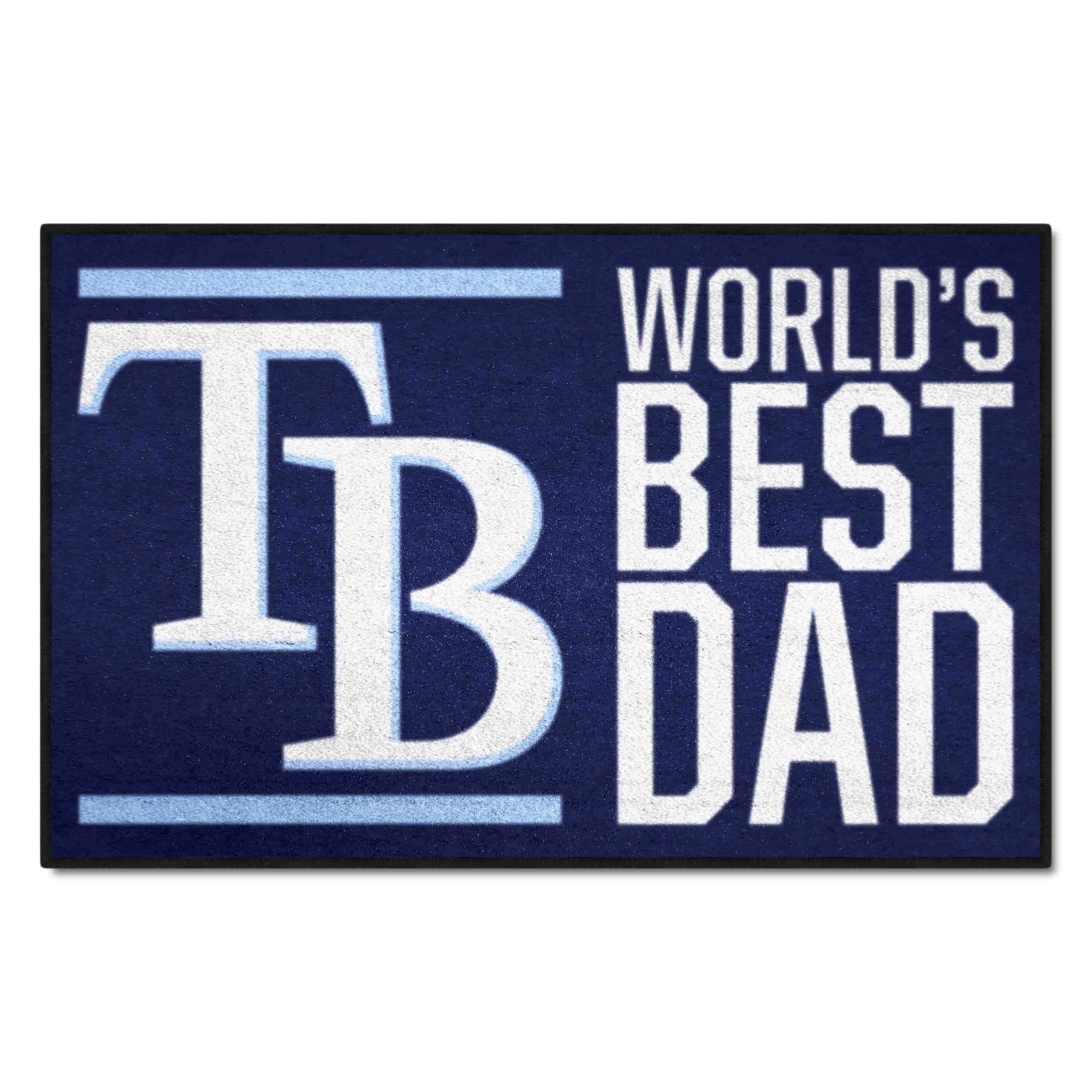 Tampa Bay Rays Starter Mat Accent Rug - 19in. x 30in. World's Best Dad Starter Mat