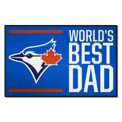 Toronto Blue Jays Starter Mat Accent Rug - 19in. x 30in. World's Best Dad Starter Mat