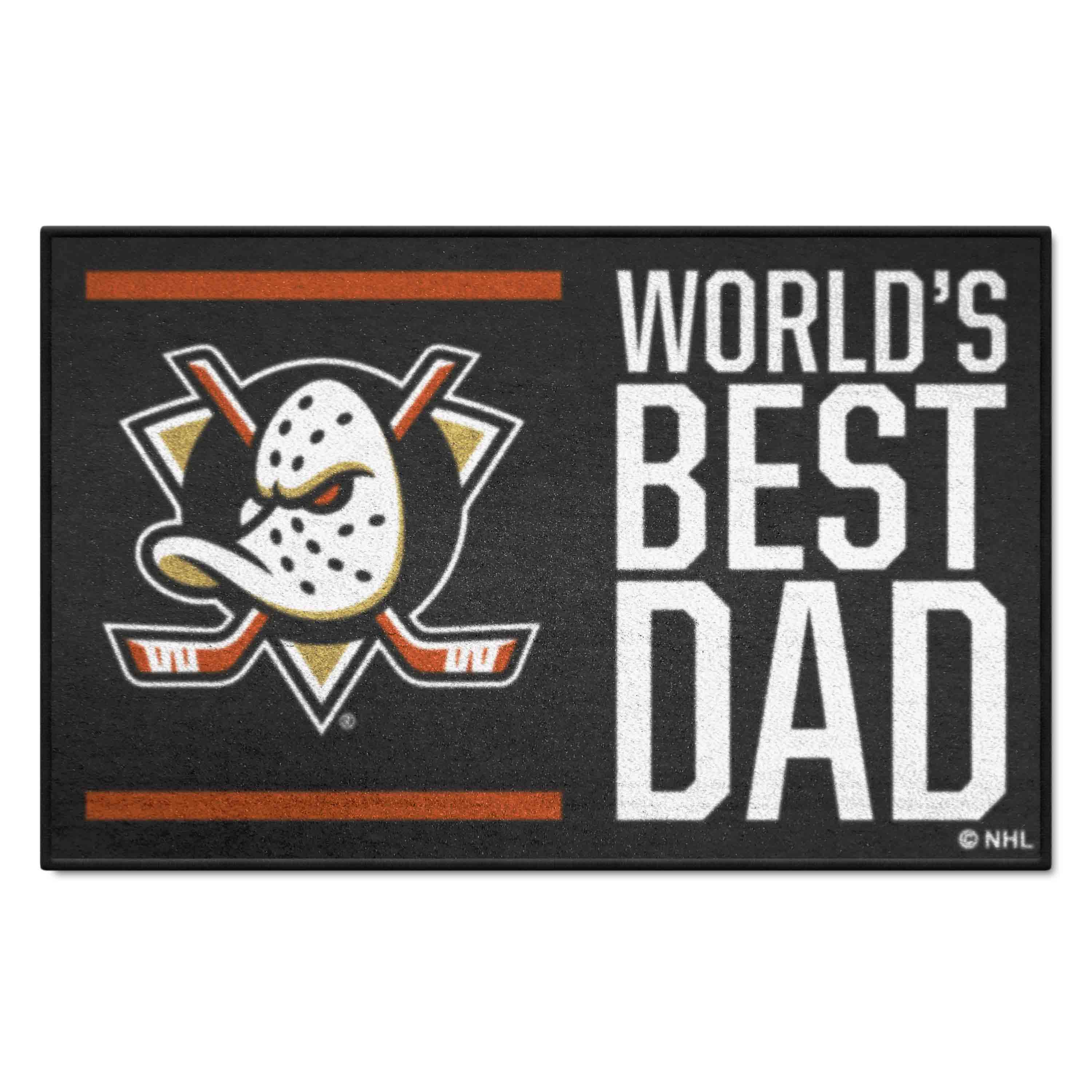 Anaheim Ducks Starter Mat Accent Rug - 19in. x 30in. World's Best Dad Starter Mat