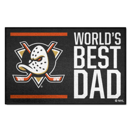 Anaheim Ducks Starter Mat Accent Rug - 19in. x 30in. World's Best Dad Starter Mat