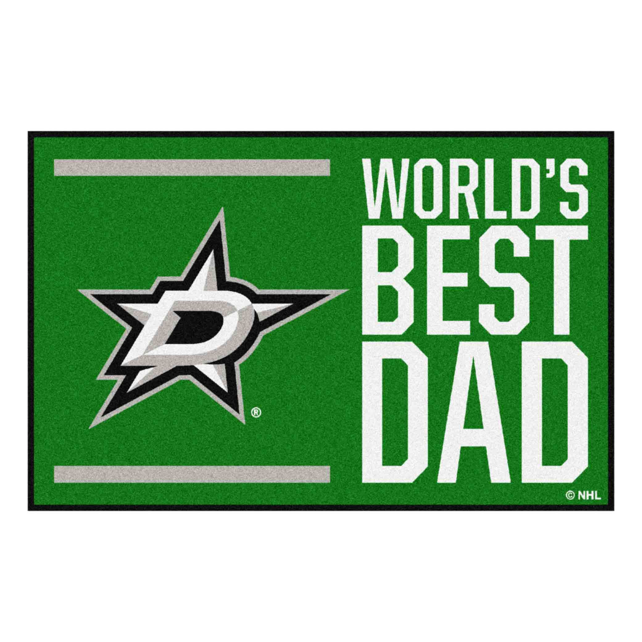 Dallas Stars Starter Mat Accent Rug - 19in. x 30in. World's Best Dad Starter Mat - Dallas Stars