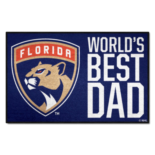 Florida Panthers Starter Mat Accent Rug - 19in. x 30in. World's Best Dad Starter Mat