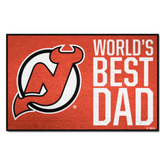 New Jersey Devils Starter Mat Accent Rug - 19in. x 30in. World's Best Dad Starter Mat