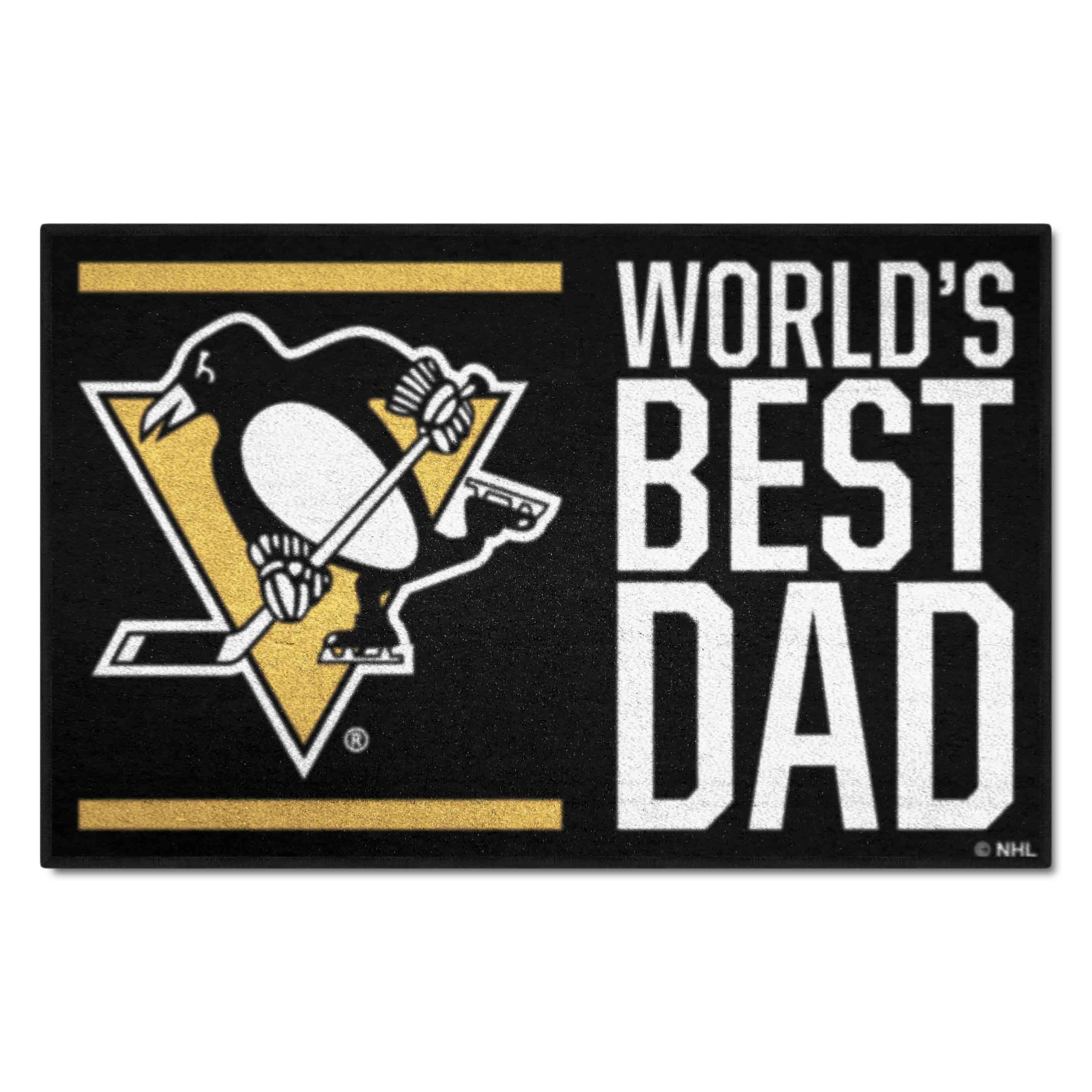 Pittsburgh Penguins Starter Mat Accent Rug - 19in. x 30in. World's Best Dad Starter Mat