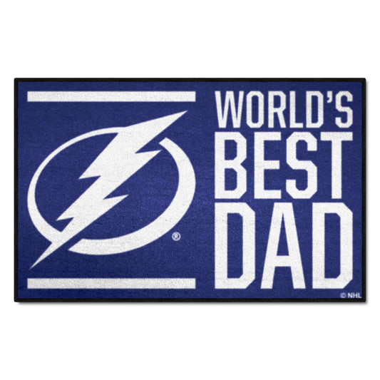 Tampa Bay Lightning Starter Mat Accent Rug - 19in. x 30in. World's Best Dad Starter Mat